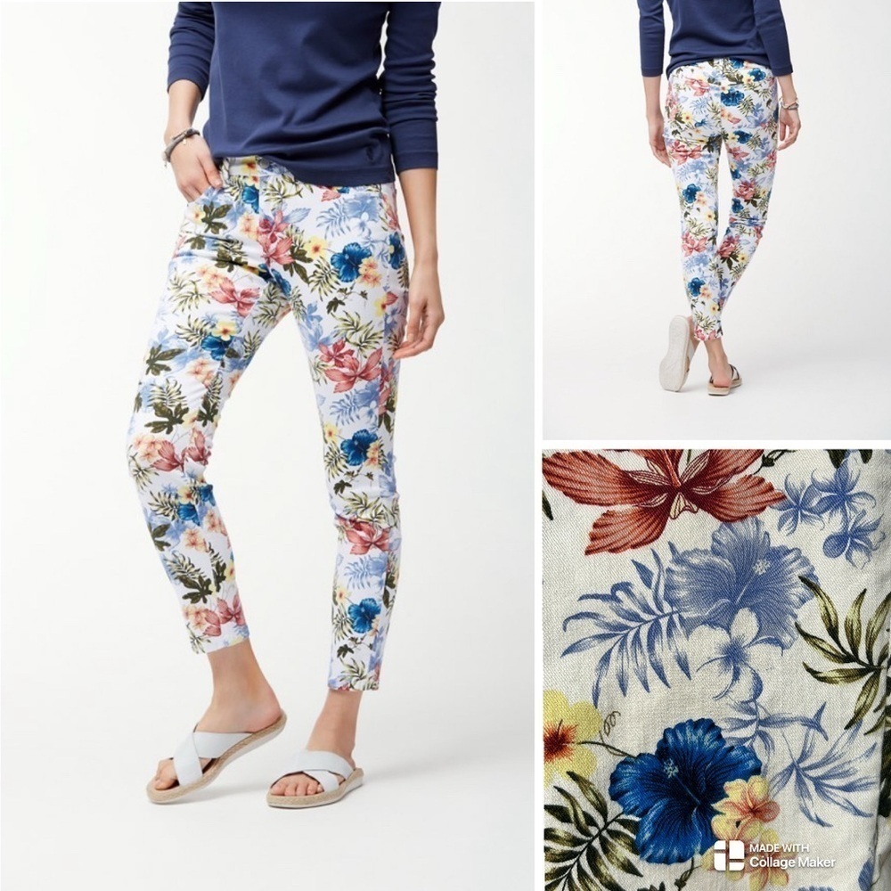 Tommy Bahama Eros Botanical ankle crop jeans